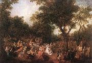 LANCRET, Nicolas Company in the Park g China oil painting reproduction